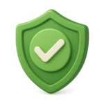 Green shield with a check mark, representing the instant credibility of being featured in the news