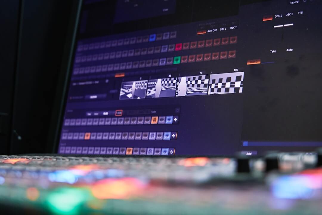 black flat screen computer monitor