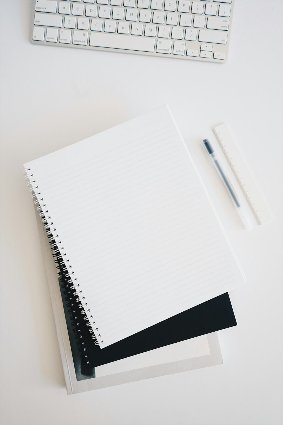 white paper near clips