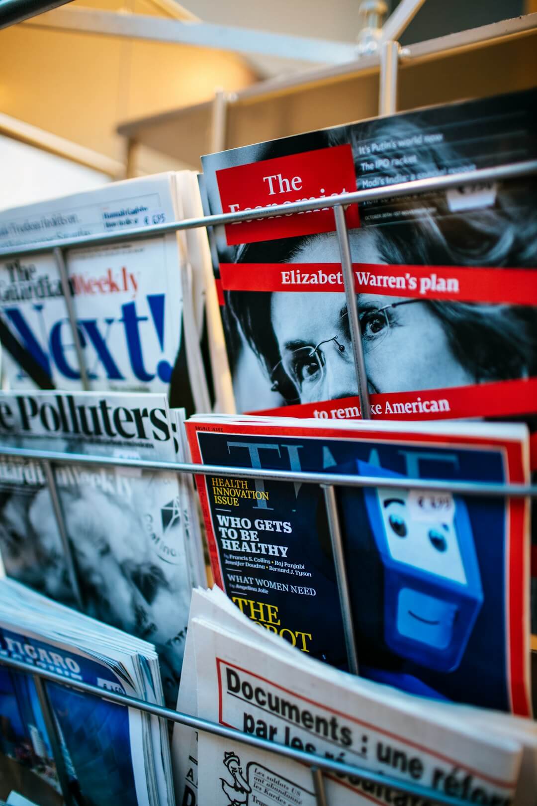 pile of newspapers