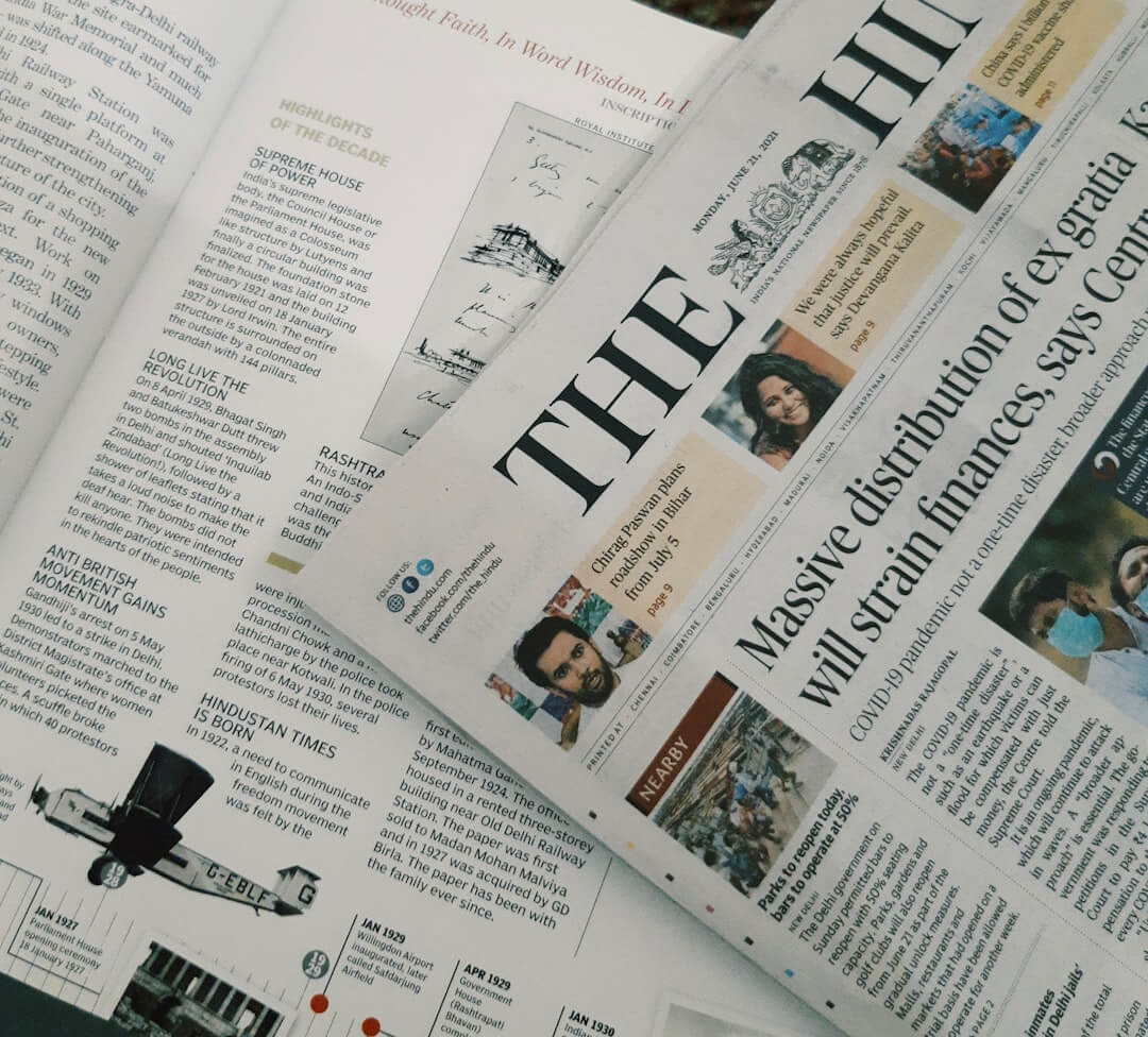 A news paper with the word news on it