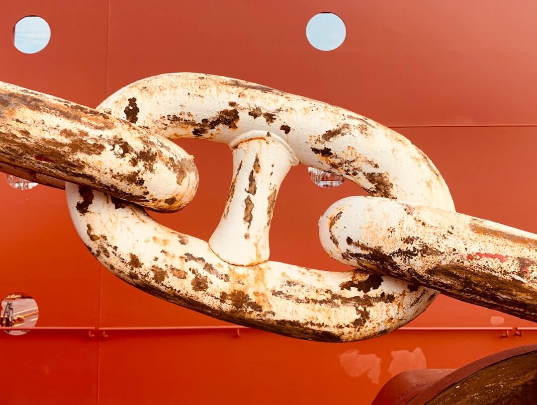 brown metal chain