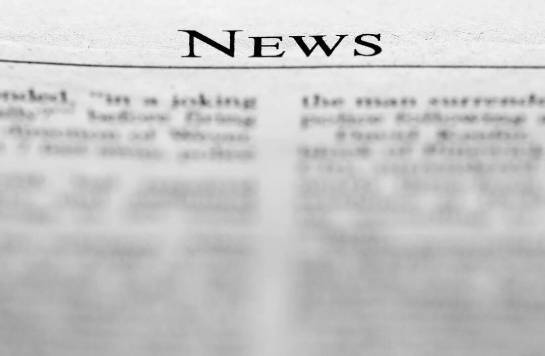 A news paper with the word news on it
